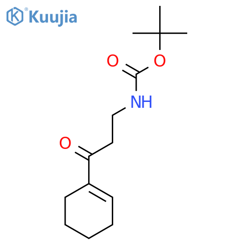 tert-butyl N-[3-(cyclohex-1-en-1-yl)-3-oxopropyl]carbamate structure