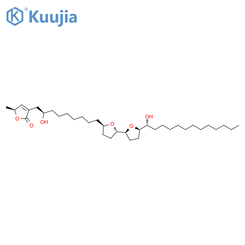 2(5H)-Furanone, 3-[(2R)-2-hydroxy-9-[(2S,2'S,5R,5'R)-octahydro-5'-[(1R)-1-hydroxytridecyl][2,2'-bifuran]-5-yl]nonyl]-5-methyl-, (5S)- structure