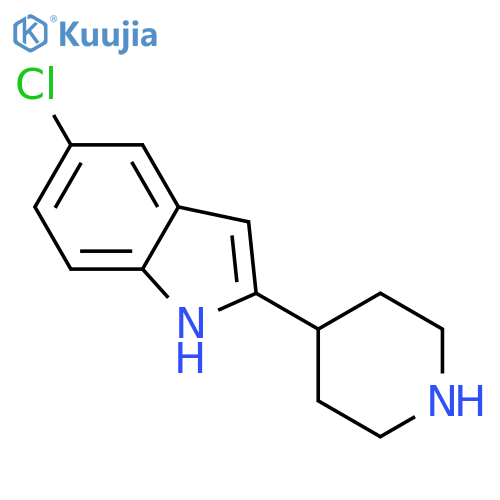 1H-Indole, 5-chloro-2-(4-piperidinyl)- structure