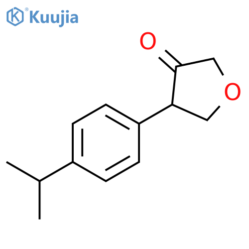 4-4-(propan-2-yl)phenyloxolan-3-one structure