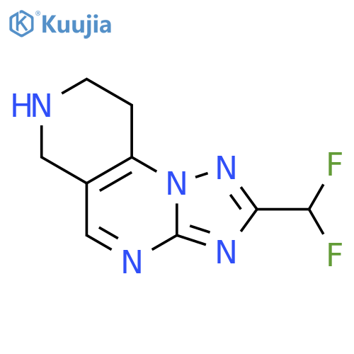 4-(difluoromethyl)-2,3,5,7,11-pentaazatricyclo7.4.0.0,2,6trideca-1(9),3,5,7-tetraene structure