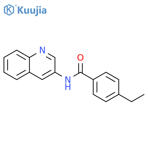 Benzamide, 4-ethyl-N-3-quinolinyl- structure