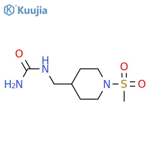 (1-Methylsulfonylpiperidin-4-yl)methylurea structure