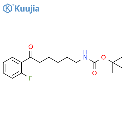 tert-butyl N-6-(2-fluorophenyl)-6-oxohexylcarbamate structure
