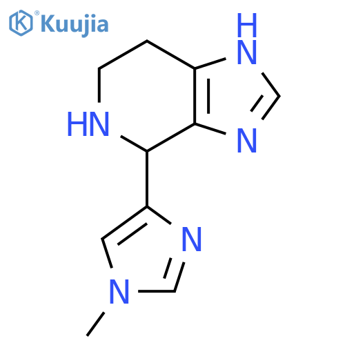 4-{3H,4H,5H,6H,7H-imidazo4,5-cpyridin-4-yl}-1-methyl-1H-imidazole structure