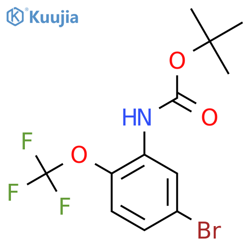 1,1-Dimethylethyl N-[5-bromo-2-(trifluoromethoxy)phenyl]carbamate structure