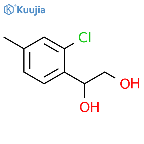 1-(2-chloro-4-methylphenyl)ethane-1,2-diol structure