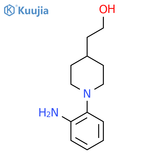 2-(1-(2-Aminophenyl)piperidin-4-yl)ethan-1-ol structure