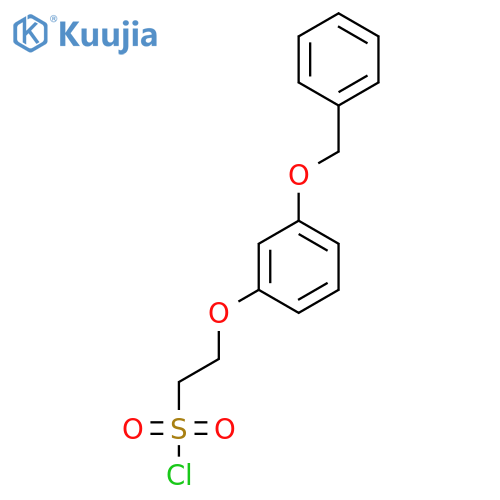 2-3-(benzyloxy)phenoxyethane-1-sulfonyl chloride structure