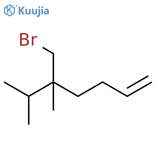 1-Heptene, 5-(bromomethyl)-5,6-dimethyl- structure