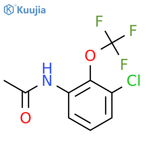 N-(3-Chloro-2-(trifluoromethoxy)phenyl)acetamide structure