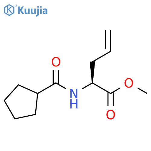 (S)-Methyl 2-(cyclopentanecarboxamido)pent-4-enoate structure