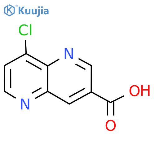 8-Chloro-1,5-naphthyridine-3-carboxylic acid structure