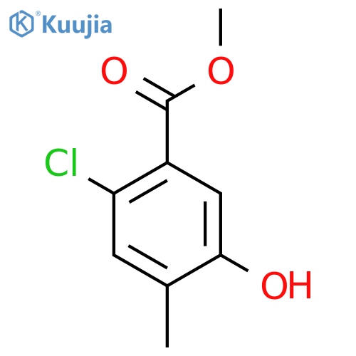 Methyl 2-chloro-5-hydroxy-4-methylbenzoate structure