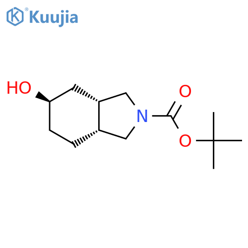 tert-butyl rel-(3aS,5R,7aR)-5-hydroxy-1,3,3a,4,5,6,7,7a-octahydroisoindole-2-carboxylate structure