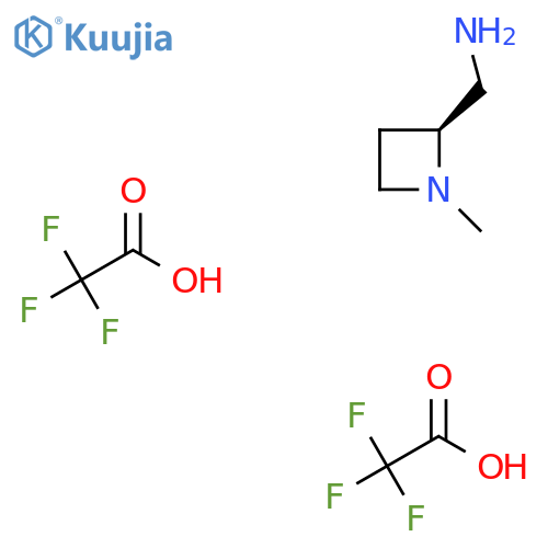[(2S)-1-Methylazetidin-2-yl]methanamine; bis(trifluoroacetic acid) structure