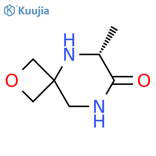 (6R)-6-methyl-2-oxa-5,8-diazaspiro[3.5]nonan-7-one structure