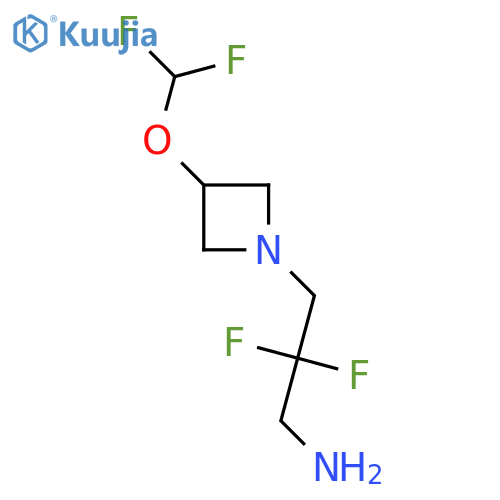 3-[3-(Difluoromethoxy)azetidin-1-yl]-2,2-difluoropropan-1-amine structure