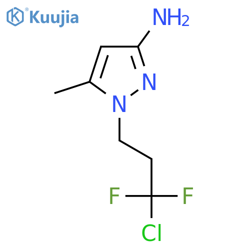 1-(3-chloro-3,3-difluoropropyl)-5-methyl-1H-pyrazol-3-amine structure