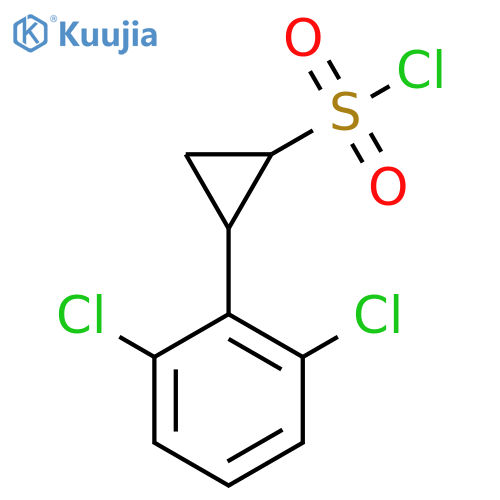 2-(2,6-dichlorophenyl)cyclopropane-1-sulfonyl chloride, Mixture of diastereomers structure