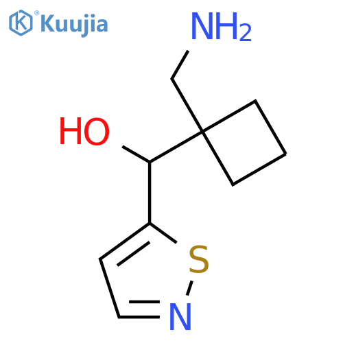 5-Isothiazolemethanol, α-[1-(aminomethyl)cyclobutyl]- structure