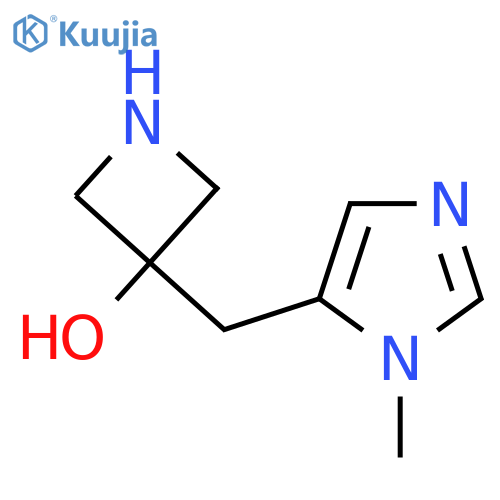 3-(1-methyl-1H-imidazol-5-yl)methylazetidin-3-ol structure