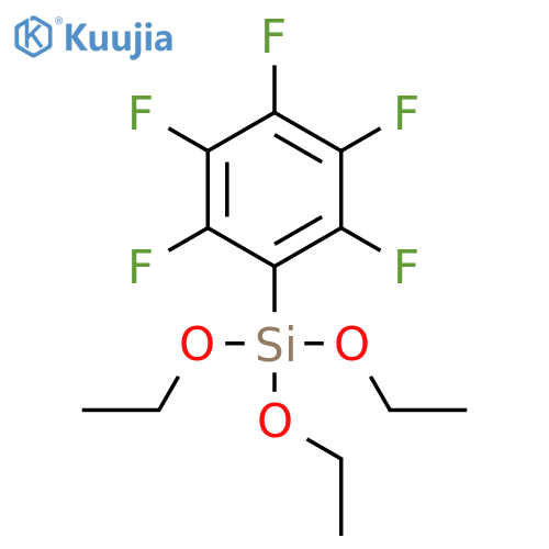 Pentafluorophenyltriethoxysilane structure