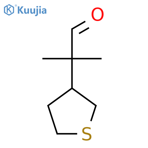 2-Methyl-2-(thiolan-3-yl)propanal structure