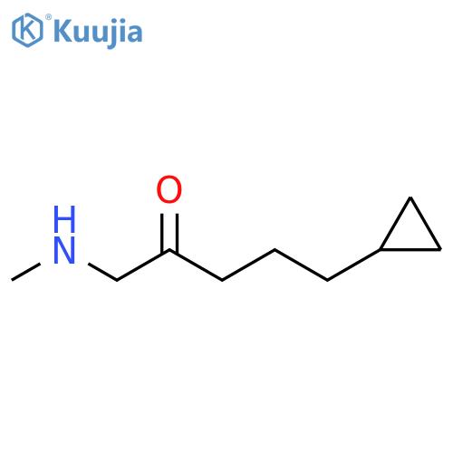 2-Pentanone, 5-cyclopropyl-1-(methylamino)- structure