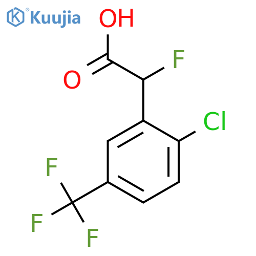 2-2-chloro-5-(trifluoromethyl)phenyl-2-fluoroacetic acid structure