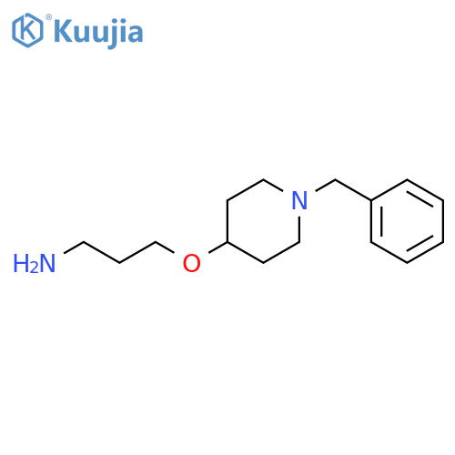 3-(1-benzylpiperidin-4-yl)oxypropan-1-amine structure