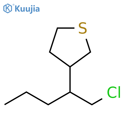 Thiophene, 3-[1-(chloromethyl)butyl]tetrahydro- structure