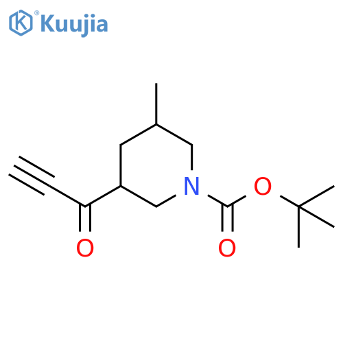 1-Piperidinecarboxylic acid, 3-methyl-5-(1-oxo-2-propyn-1-yl)-, 1,1-dimethylethyl ester structure