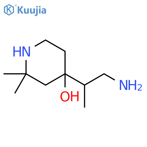 4-Piperidinol, 4-(2-amino-1-methylethyl)-2,2-dimethyl- structure