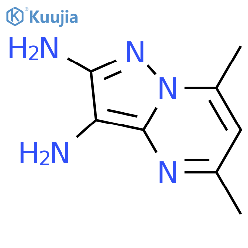 5,7-dimethylpyrazolo1,5-apyrimidine-2,3-diamine structure