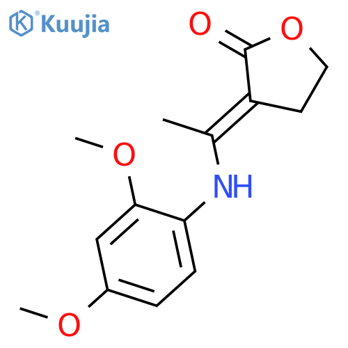 3-(E)-1-(2,4-Dimethoxyanilino)ethylidenedihydro-2(3H)-furanone structure