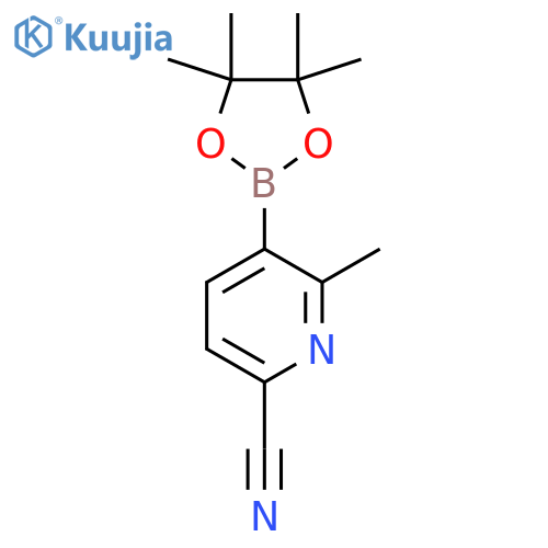 CC1=C(C=CC(=N1)C#N)B1OC(C(O1)(C)C)(C)C structure