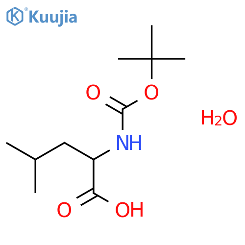 Boc-Leu-OH hydrate structure