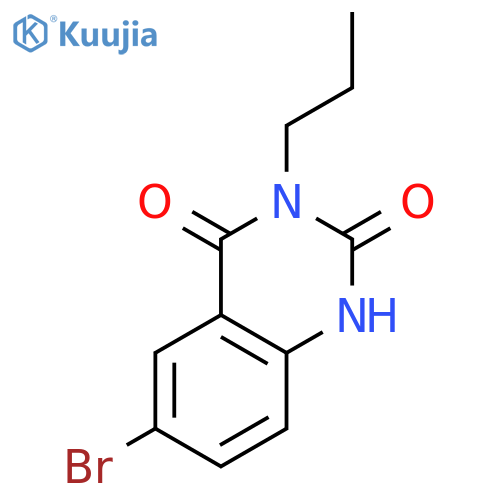 6-Bromo-3-propyl-2,4(1H,3H)-quinazolinedione structure