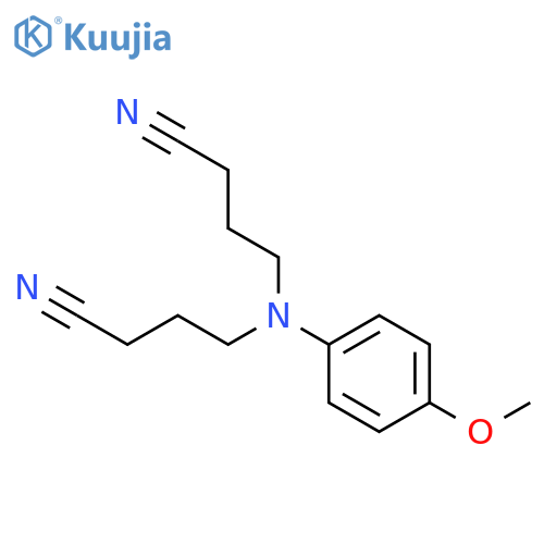BUTANENITRILE, 4,4'-[(4-METHOXYPHENYL)IMINO]BIS- structure