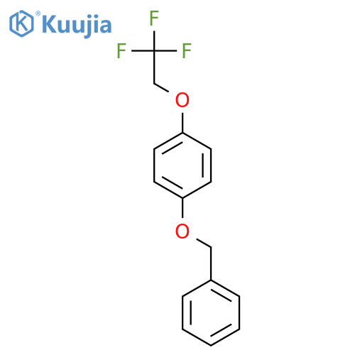 Benzene,1-(phenylmethoxy)-4-(2,2,2-trifluoroethoxy)- structure