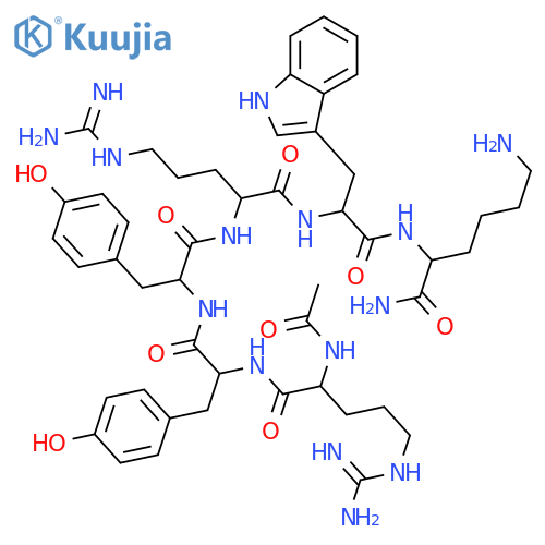 L-Lysinamide,N2-acetyl-L-arginyl-L-tyrosyl-L-tyrosyl-L-arginyl-L-tryptophyl- structure