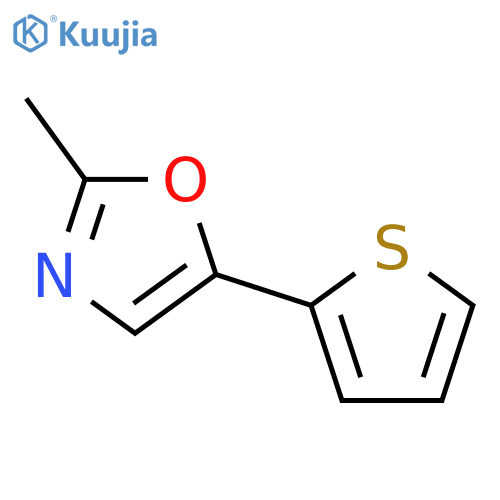 Oxazole, 2-methyl-5-(2-thienyl)- structure