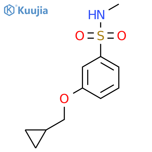 3-(cyclopropylmethoxy)-N-methylbenzene-1-sulfonamide structure