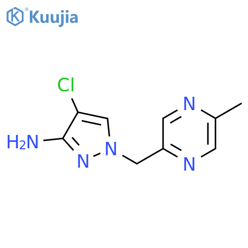 4-chloro-1-(5-methylpyrazin-2-yl)methyl-1H-pyrazol-3-amine structure