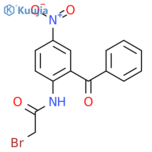 5-Nitro-2-(bromoacetamido)benzophenone structure