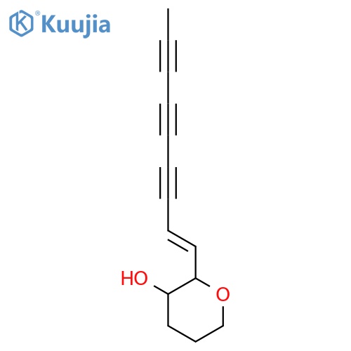 2H-Pyran-3-ol,tetrahydro-2-(1-nonene-3,5,7-triyn-1-yl)- structure