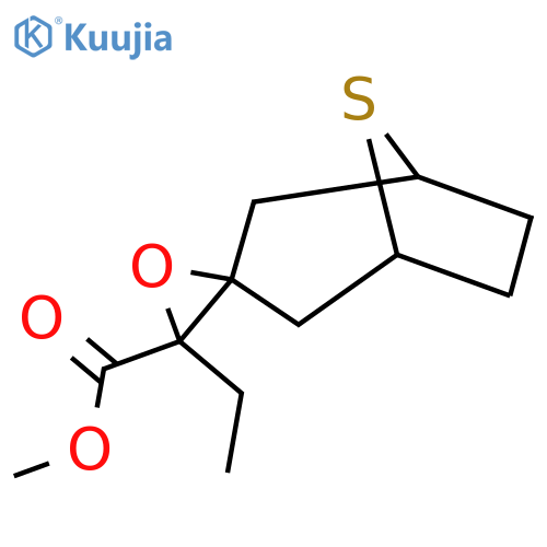 Methyl 3'-ethyl-8-thiaspiro[bicyclo[3.2.1]octane-3,2'-oxirane]-3'-carboxylate structure