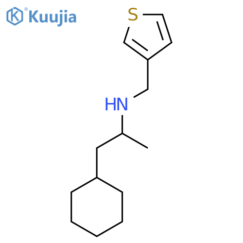 (1-cyclohexylpropan-2-yl)(thiophen-3-yl)methylamine structure