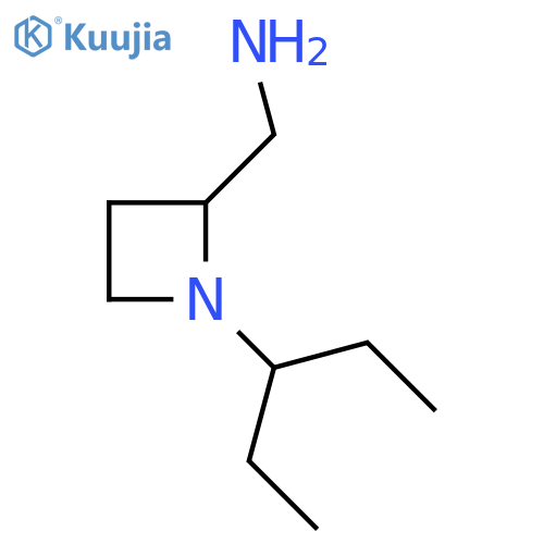 1-(pentan-3-yl)azetidin-2-ylmethanamine structure